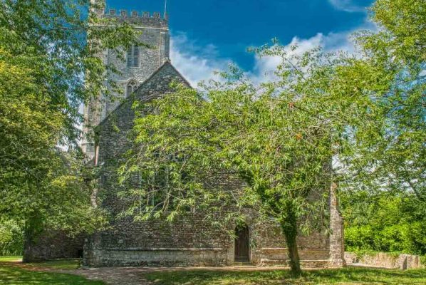 Church Exterior Chancel Churchyard 15th Century Medieval Stockland
