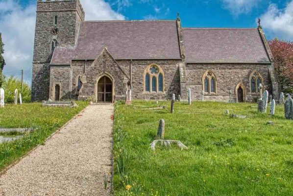 Church Exterior Tower Nave Chancel Victorian 19th Century Hockworthy